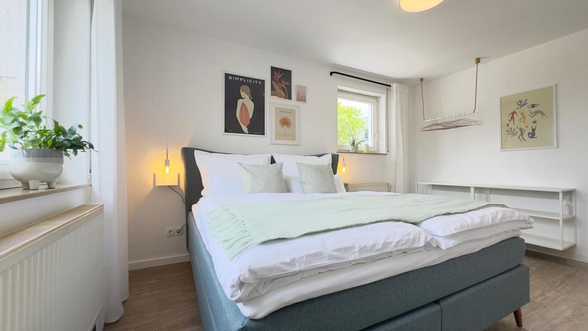 Fewo Am Park - 4P, Boxspringbett, Balkon, Smarttv, Gesundbrunnen, Familienfreundlich Halle (Saale) Exterior foto