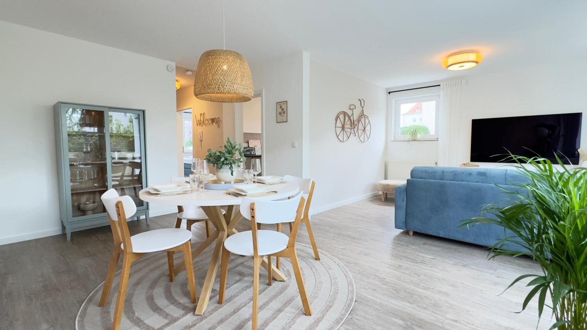 Fewo Am Park - 4P, Boxspringbett, Balkon, Smarttv, Gesundbrunnen, Familienfreundlich Halle (Saale) Exterior foto